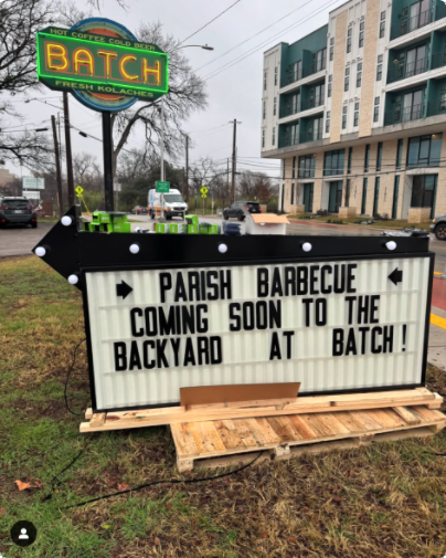Parish Barbecue Sign